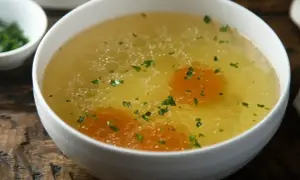 Aromaticzny rosół z marchewką i natką pietruszki. Idealny przepis, jak zrobić rosół, który rozgrzeje serce.