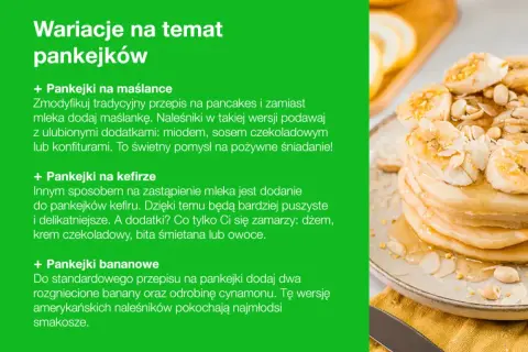 Puszyste pankejki bananowe z miodem i płatkami migdałów. Przepis na pyszne śniadanie.